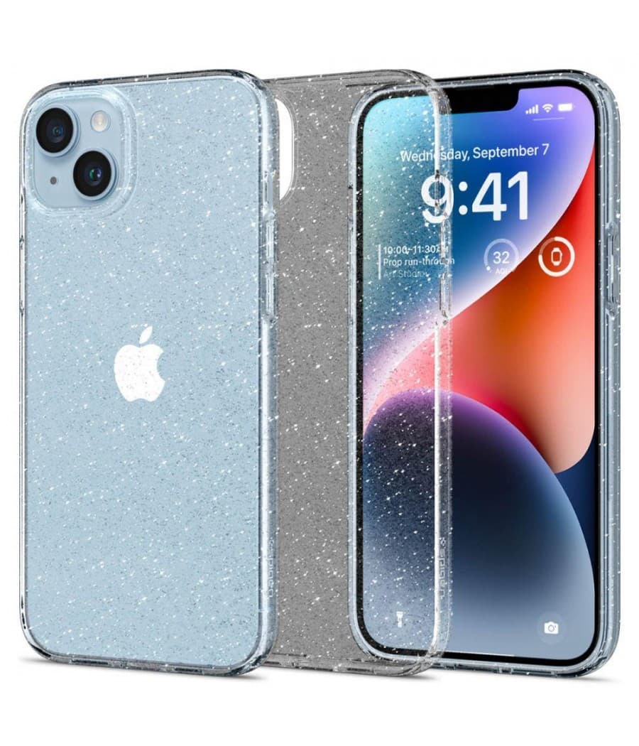 Capa Spigen Liquid Crystal iPhone 14 Plus Glitter Transparente