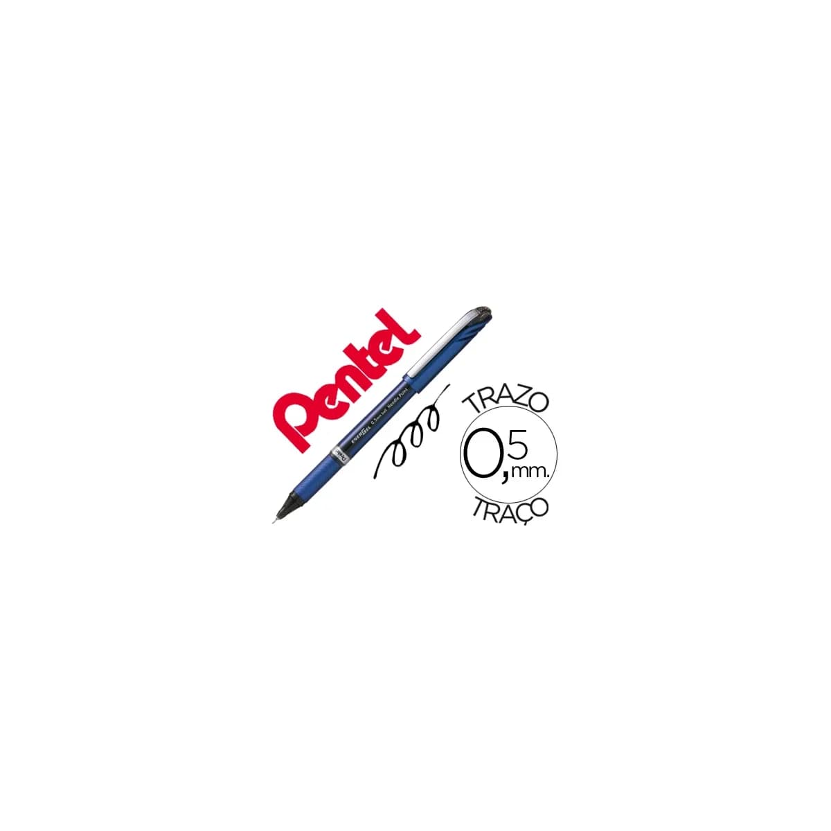 Roller pentel energel bln25 preto – 12 unidades