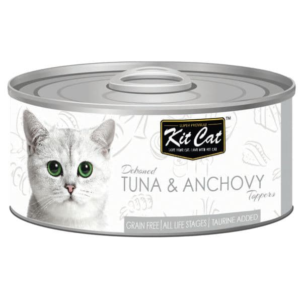 Ração Húmida Kit Cat Super Premium Atum & Anchovas 80g