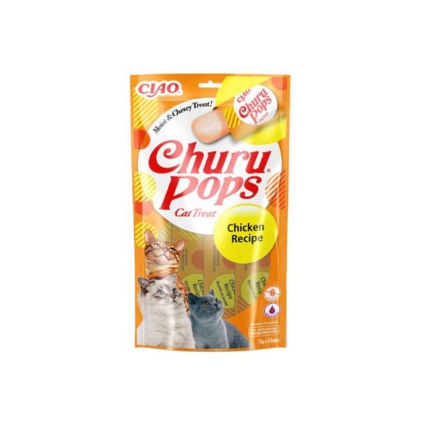 Ciao Churu Pops Gato Snacks Frango 4x15g