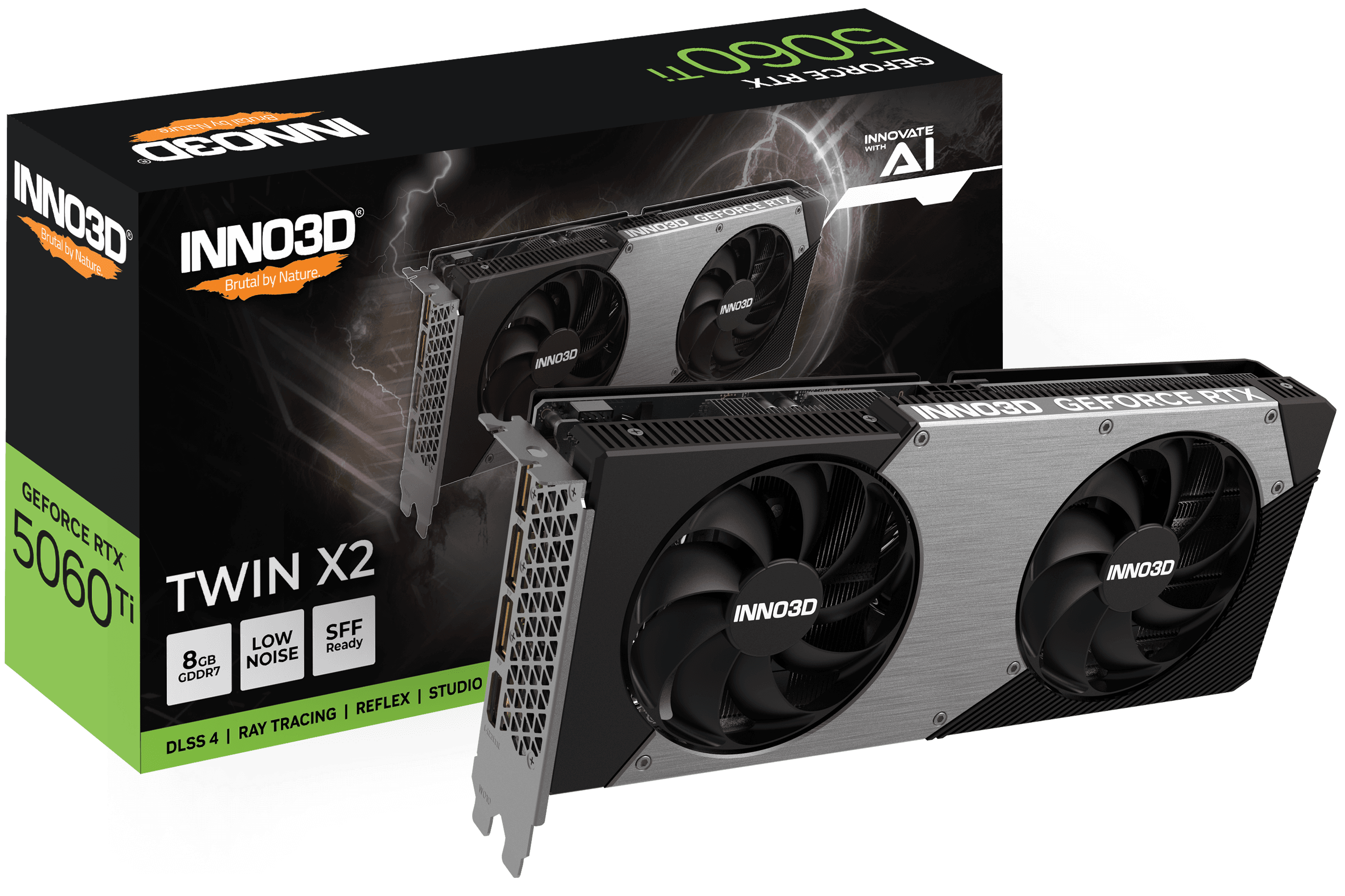 INNO3D GeForce RTX 5060 Ti TWIN X2 8GB GDDR7 Reflex 2 RTX AI DLSS4