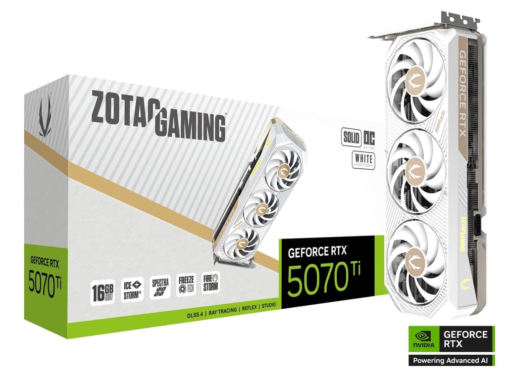 Zotac GAMING GeForce RTX 5070 Ti 16GB GDDR7 SOLID CORE OC