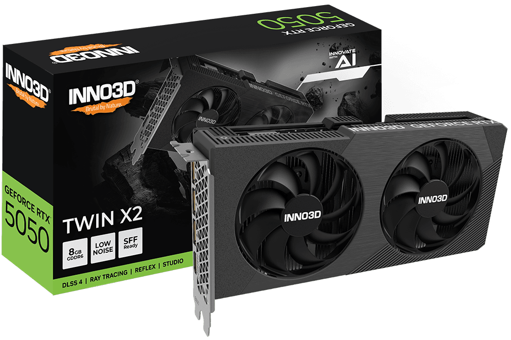 INNO3D GeForce RTX 5050 Twin X2 8GB GDDR6 DLSS 4
