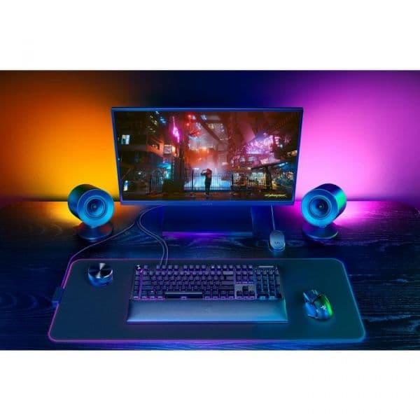 Razer Nommo V2 Pro Colunas Gaming 2.1 com Subwoofer Sem Fios Bluetooth/USB