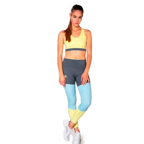 Snap Climbing Three-colored Tight Colorido L Mulher