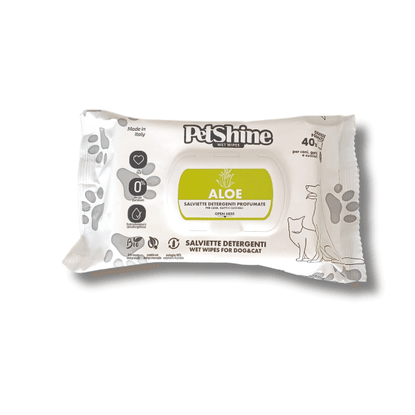 Petshine Toalhitas Alóe Vera 40 Toalhitas