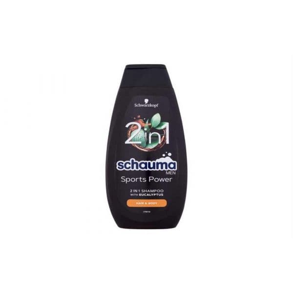 Schwarzkopf Schauma Men Gel de Banho e Shampoo 2 em 1 Sports Power 400 ml