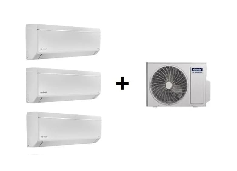 TOYOTOMI MULTI-SPLIT 3X1 GAMA UMI eco GÁS R32 C/ WIFI e IONIZADOR, FILTRO HEPA, CARVÃO ATIVO (9000+9000+17000 BTUS)