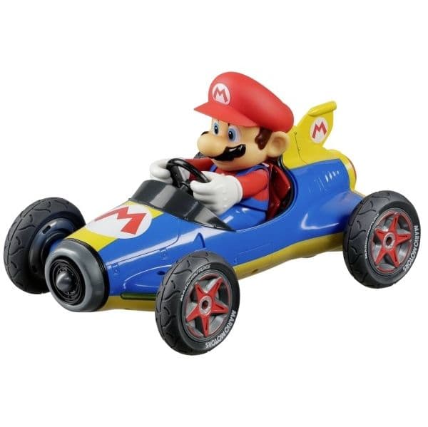 Carrera RC Carro Telecomandado Mário Kart Mach 8 com Figura Mário