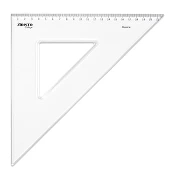 Aristo Esquadro 45º/30cm eocollege E-21cm Transp. Ar23430 - 09115323430
