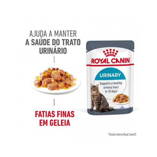 Ração Húmida Royal Canin Urinary Care Geleia Gato Adulto 85g Pack 12 Unidades