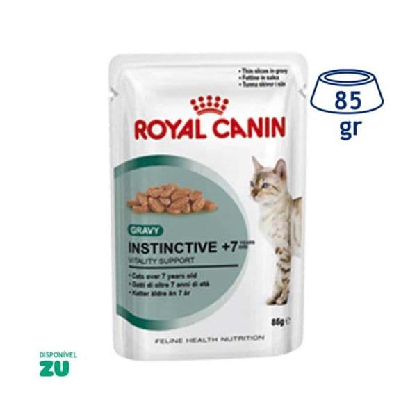 Ração Húmida Royal Canin Cat Instinctive +7 Gravy 85g