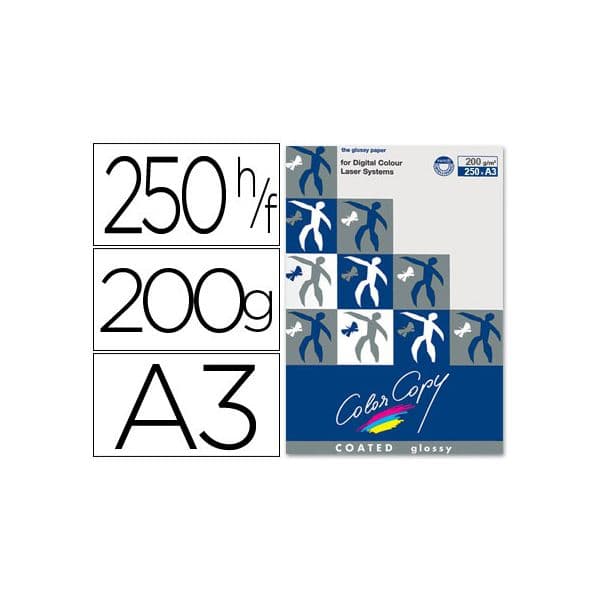 Mondi Resma 250 Fls Papel A3 Color Copy 200g Glossy - CCG-200-A3