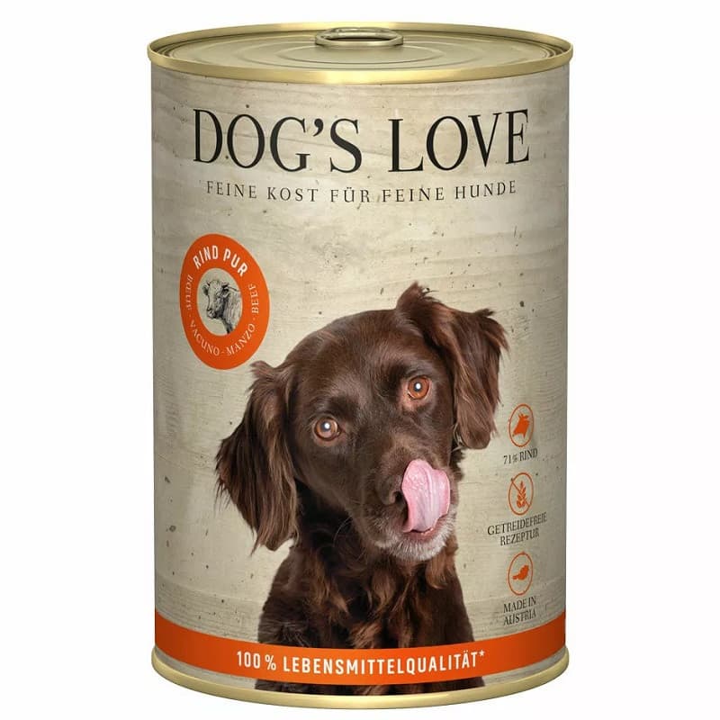 Dog´s Love Lata para Perros Puro BARF 400 Gr