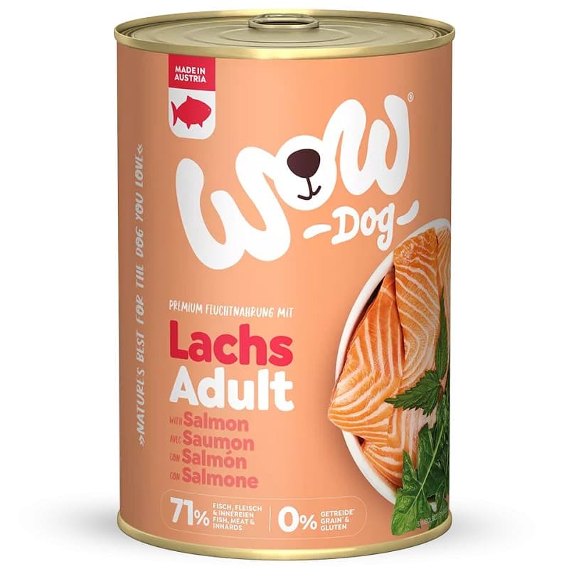 Wow Lata de Salmón con Tomates para Perros