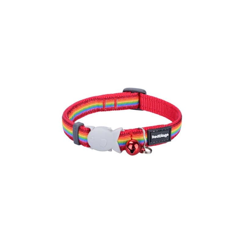 Red Dingo Coleira para Gato Rainbow 20-32 cm Multicolor