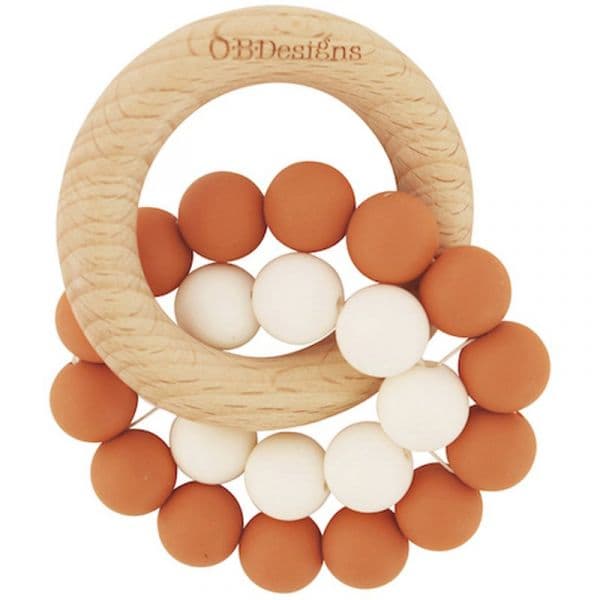 O.B Designs Teether Toy Mordedor Cinnamon 3M+