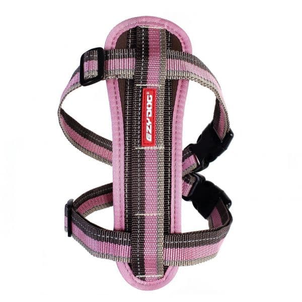 EzyDog Peitoral Chest Plate Castanho/Rosa/Beje XS