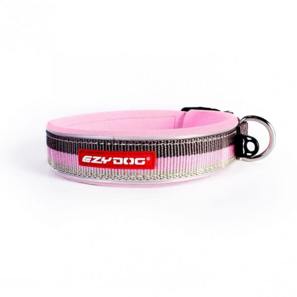 EzyDog Coleira Neo Classic Castanho/Rosa/Beje XL