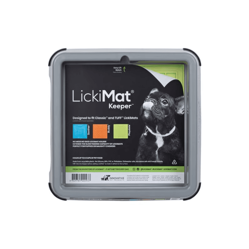 Lickimat Keeper Cinzento 25x25x5 cm