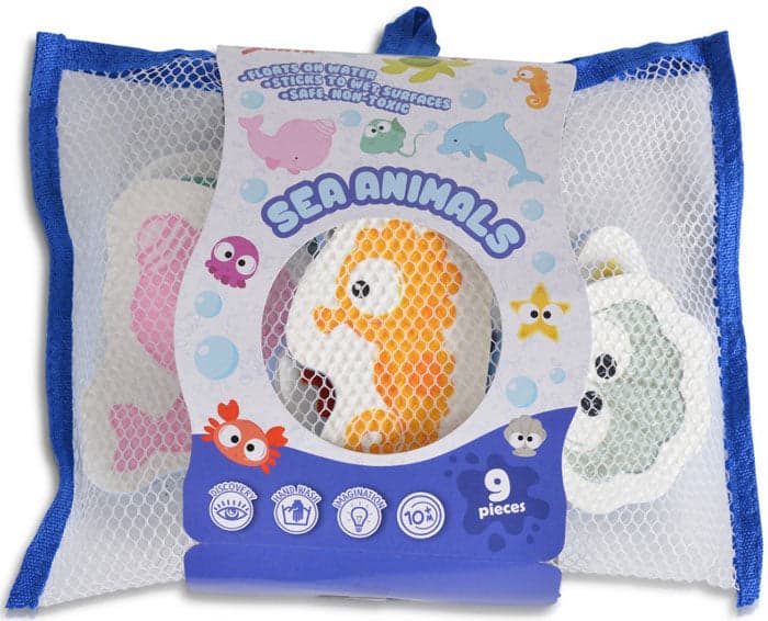 Quebra-cabeça para banho Sunta Toys Animais marinhos