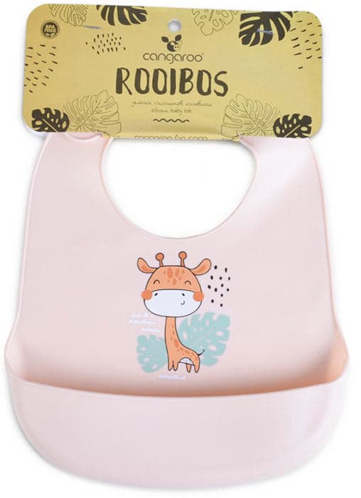 Babete silicone Cangaroo Rooibos pink