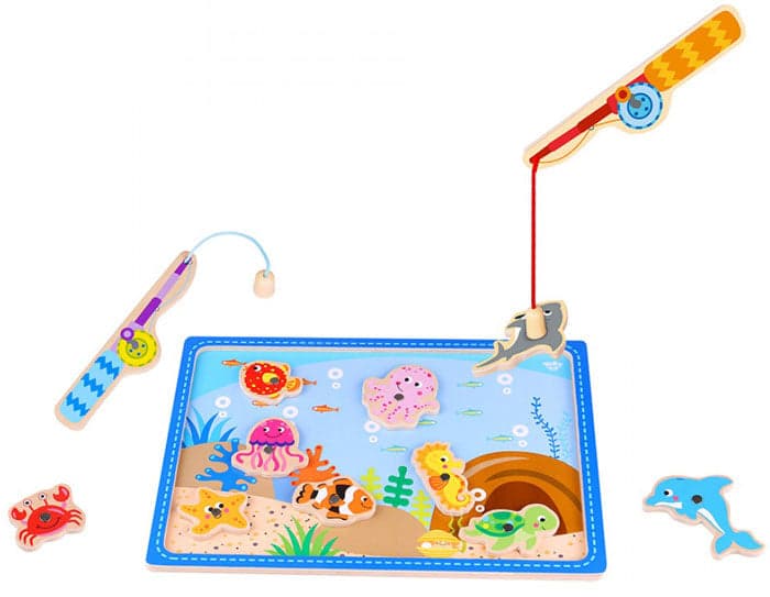 Jogo pesca magnético em madeira Tooky Toy