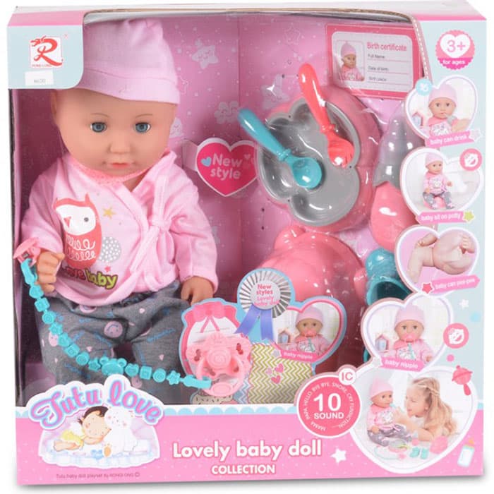 Boneca 36 cm musical Tutu Love
