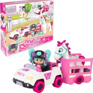 Pinypon Carro com reboque e cavalo