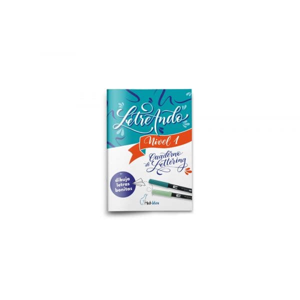 Minkblau Caderno Lettering Letras Nível 1