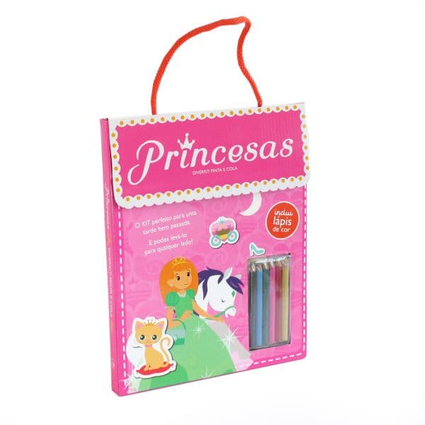 Europrice Livro Diverkit: Pinta e Cola - Princesas - CO7172-D