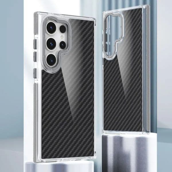 Capa para para Samsung Galaxy S24 Ultra Efeito Carbono