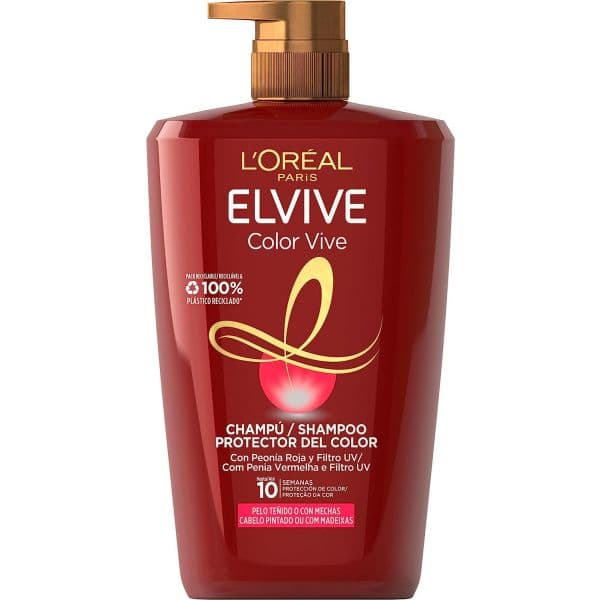 L'Óreal Paris Elseve Color Vive Shampoo para Cabelo Pintado 1L