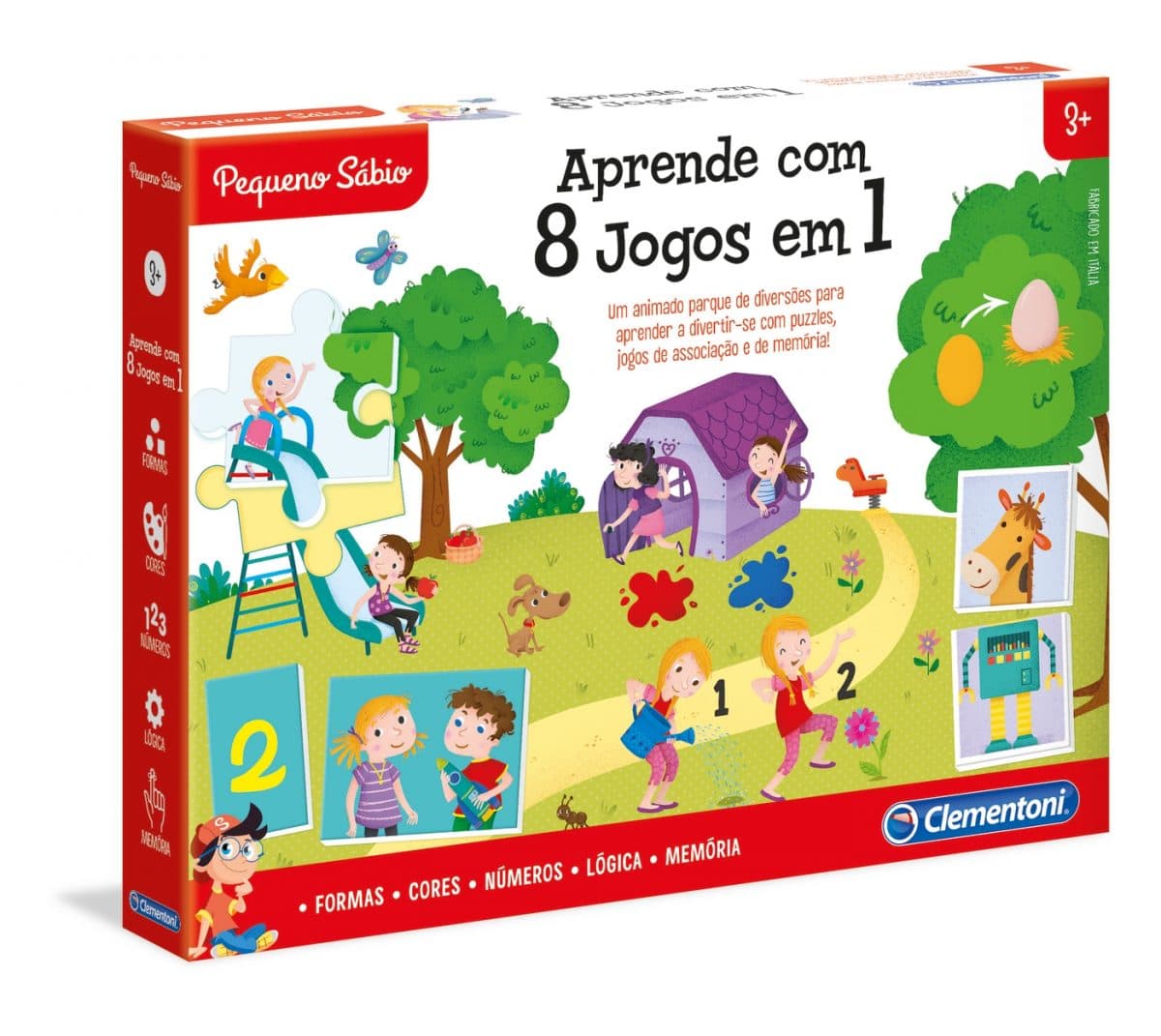 Clementoni Aprende com 8 Jogos em 1