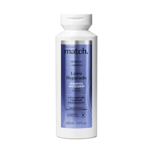 Shampoo Hidratante Match Loiro Reparado, 300ml - Mabeauty