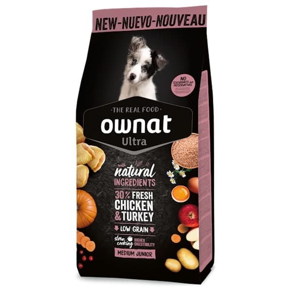 Ownat Ultra Cão Médio Júnior – 3 kg