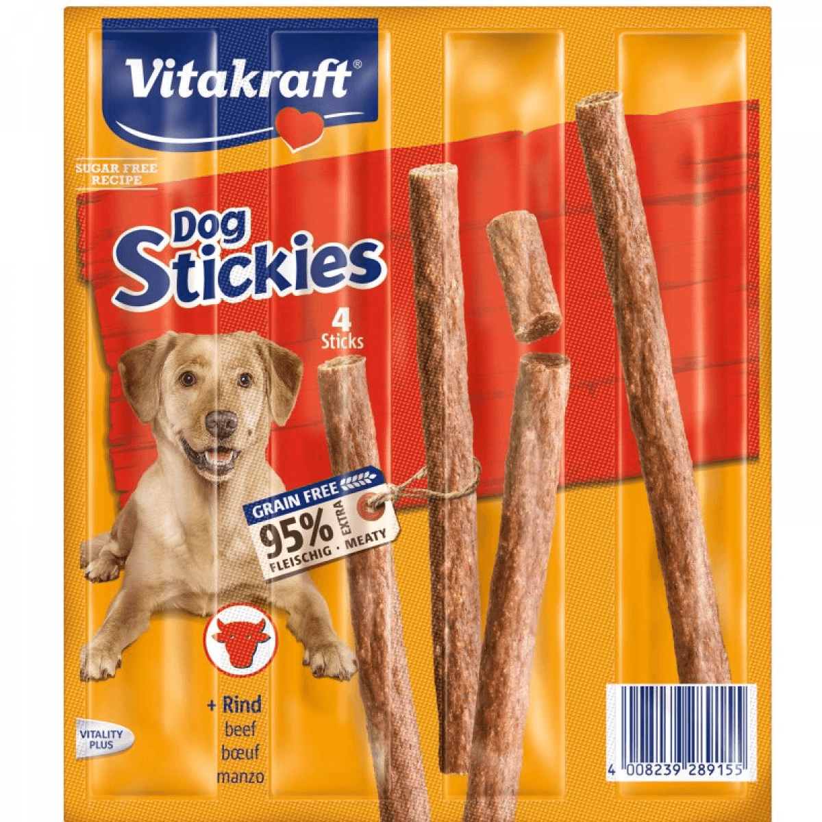 Vitakraft Dog Stickies Vaca 4Un
