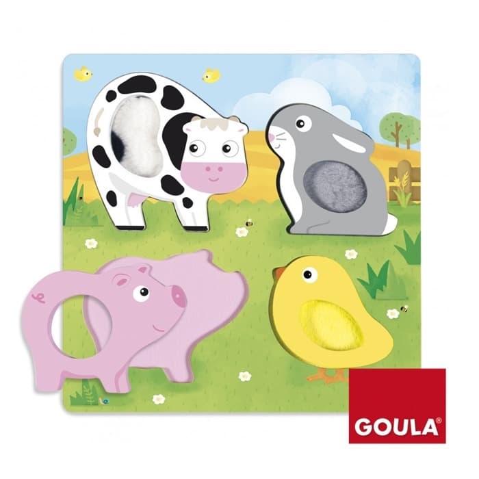 Puzzle Tátil – Animais da Quinta Goula