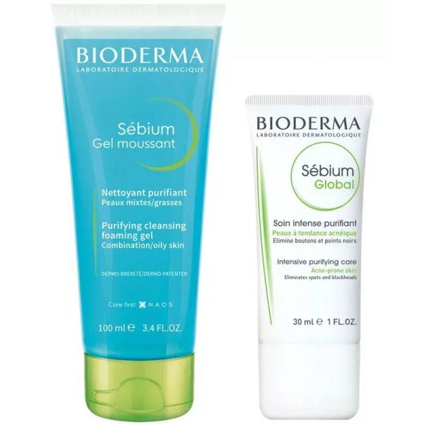 Bioderma Sébium Global 30ml + Sébium Gel Moussant 100ml