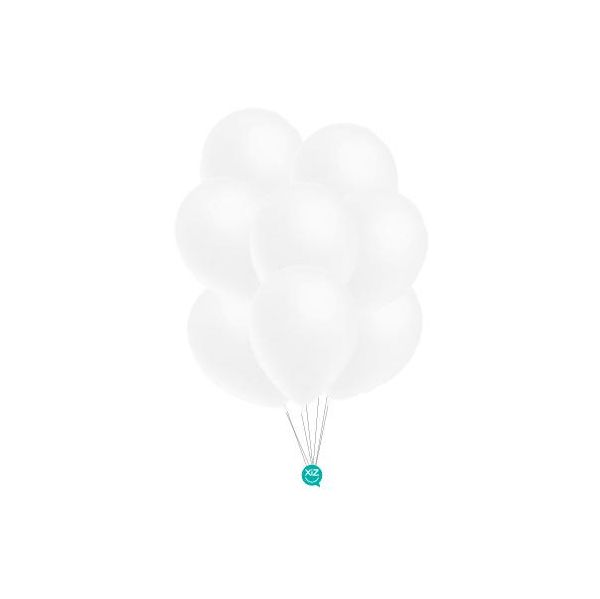 Xiz Party Supplies Pack 50 Balões 30cm Branco Metalizado - 012009530