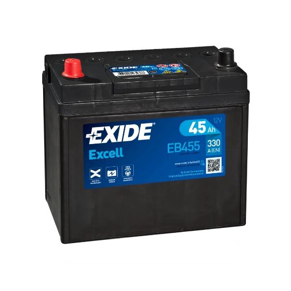 Exide Bateria Excell 45ah 300en B24 +i. Eb455