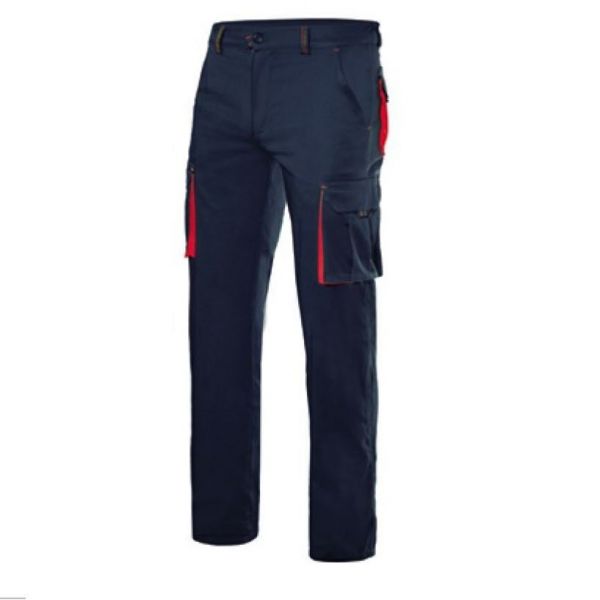 Velilla Pantalón Bicolor Stretch Negro Rojo Talla Europea Talla 40 642.416