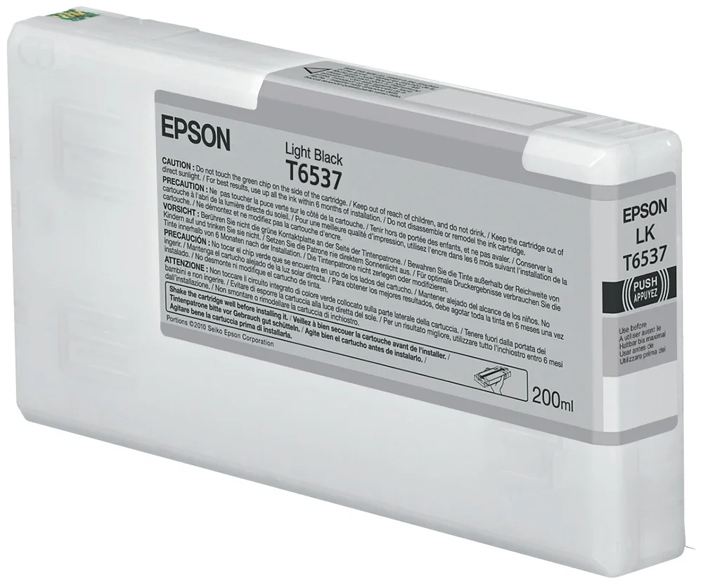 Epson T6537 Tinteiro Cinzento (200 ml)