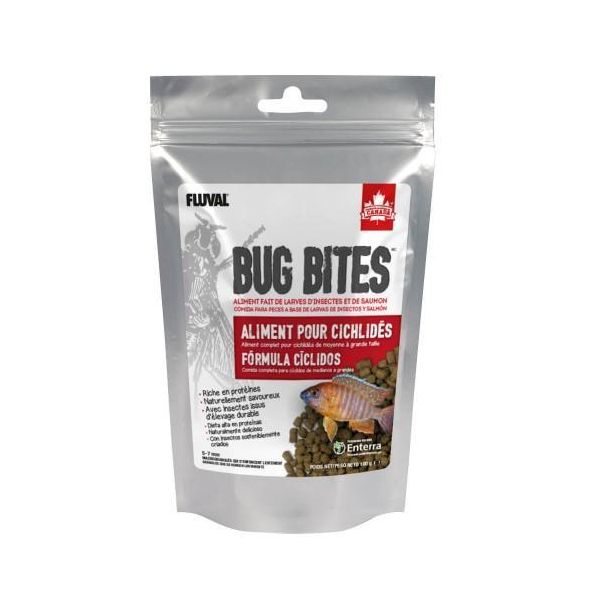 Fluval Bug Bites Grânulos Formula Ciclídio 100g 5-7mm