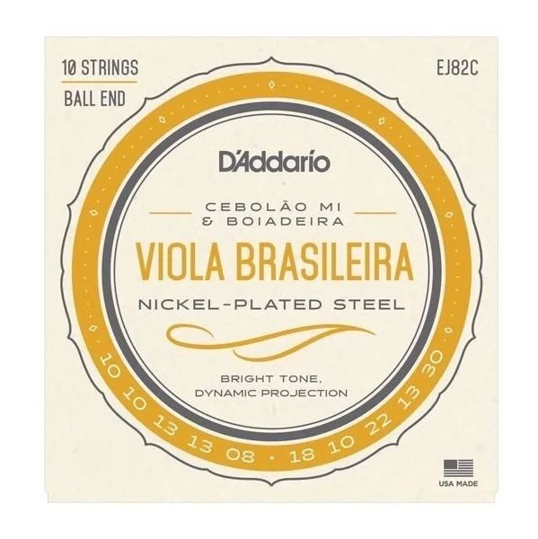 D'Addario Set Cordas Viola Brasileira EJ82C