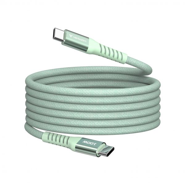 Verbatim Cabo USB-C 100W 1.2m Verde