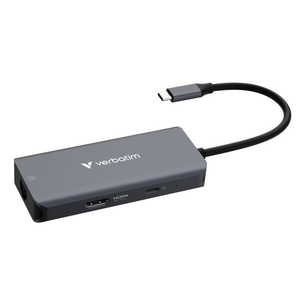 Verbatim 32157 Hub USB-C 6 Portas RJ45 HDMI USB 3.2 Gen 1 Cinzento
