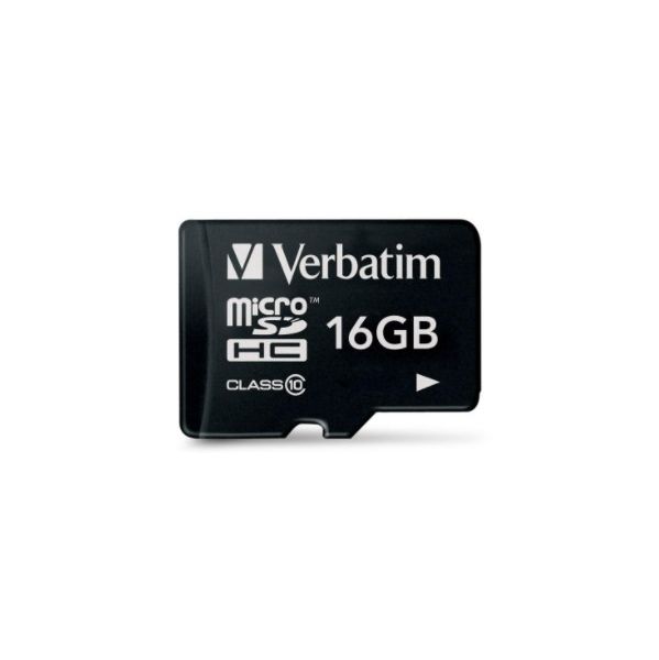 Verbatim 16GB Micro SDHC Class 10 - 44010