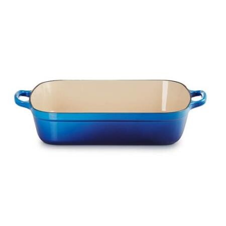 Le Creuset Assadeira de Ferro Fundido Rectangular 33cm 4.9L Azure