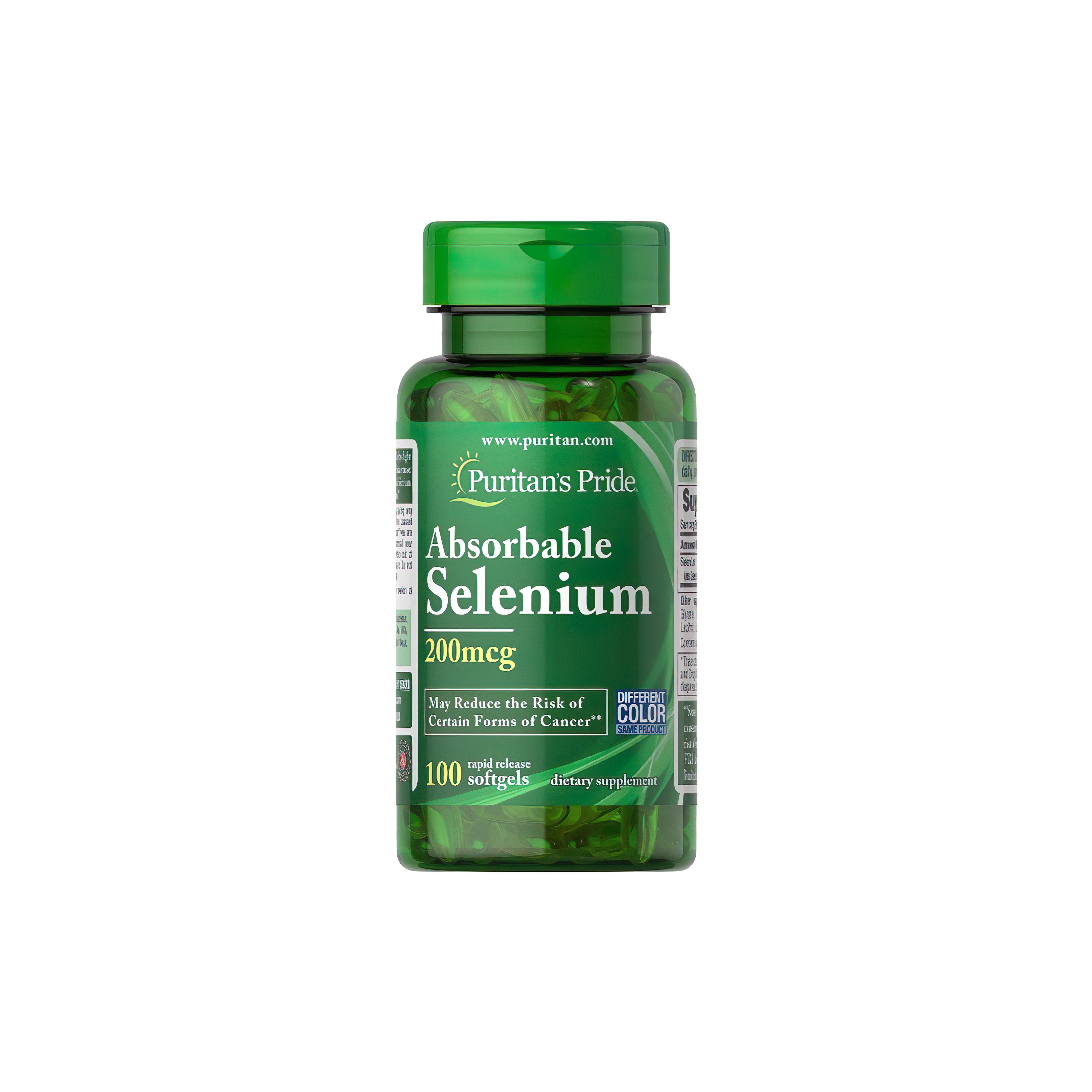 Absorbable Selenium 200 mcg 100 Rapid Release Softgels